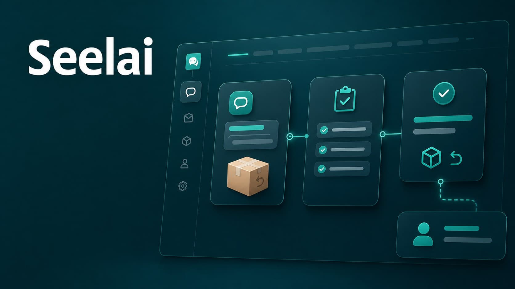 Plataforma Seelai coordinando solicitudes, validaciones y excepciones de devoluciones en retail con agentes de IA