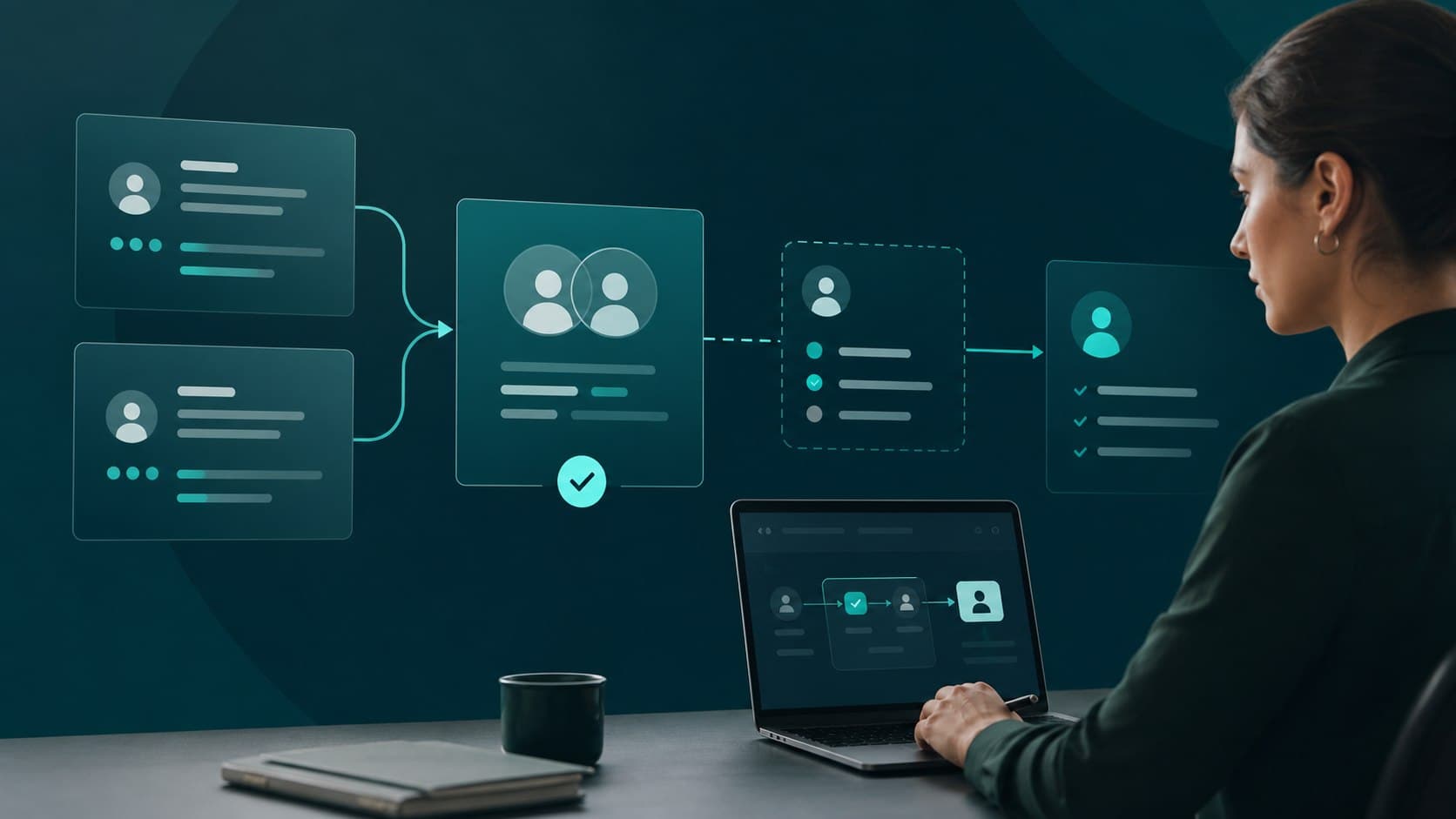 Registros de CRM depurados y unificados mediante automatización