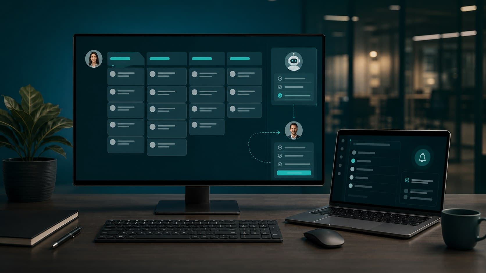 Seguimiento comercial organizado dentro de un CRM con IA