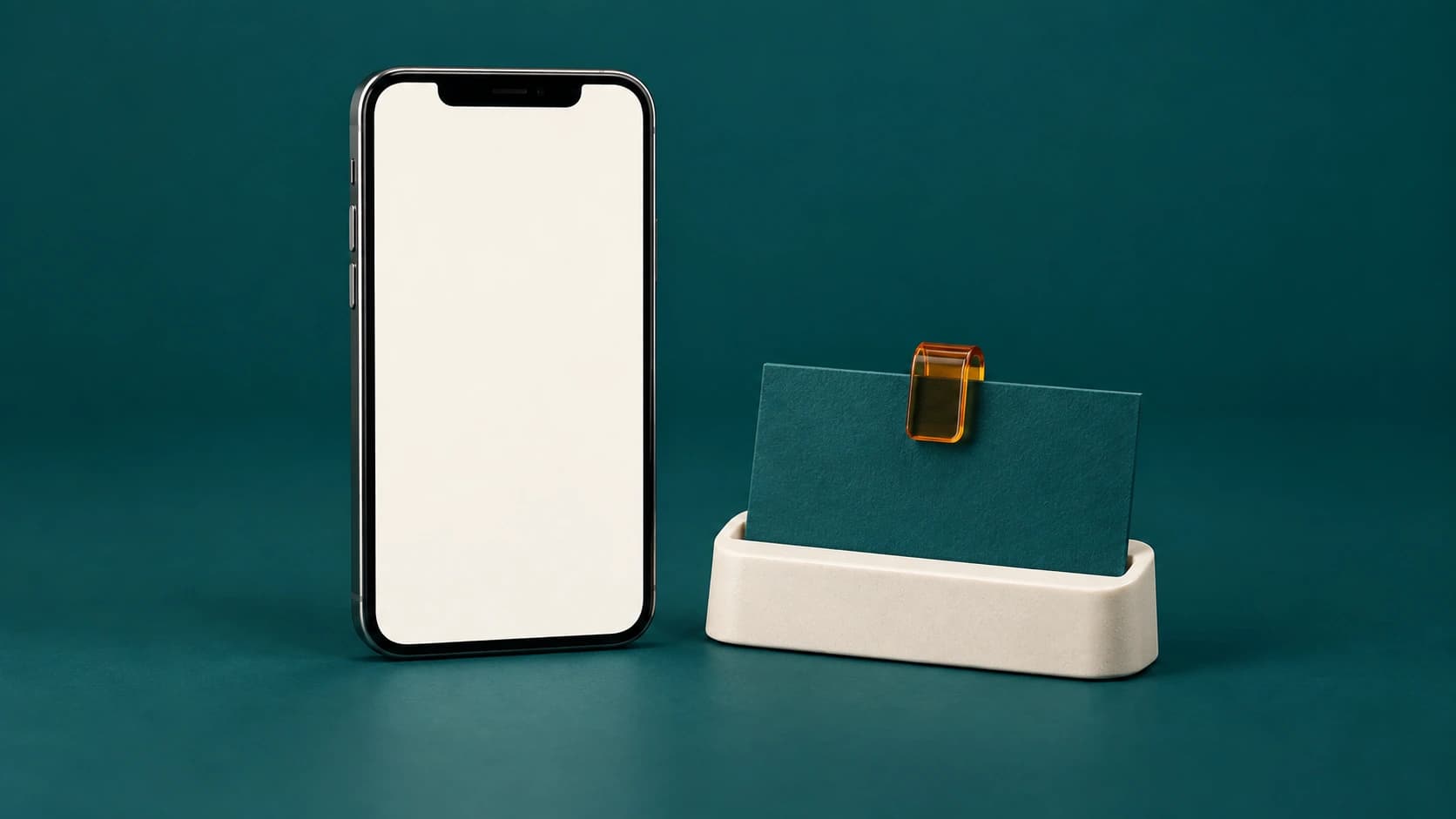 Renderização de um telefone e uma ficha de contato selecionada